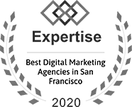 Award logo for a best digital marketing agency in San Francisco